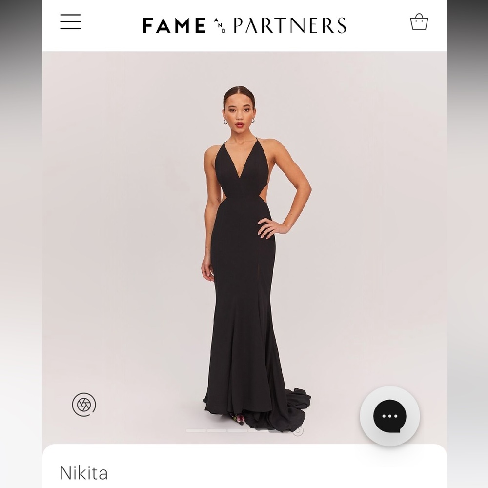 Fame and Partners black cutout maxi dress